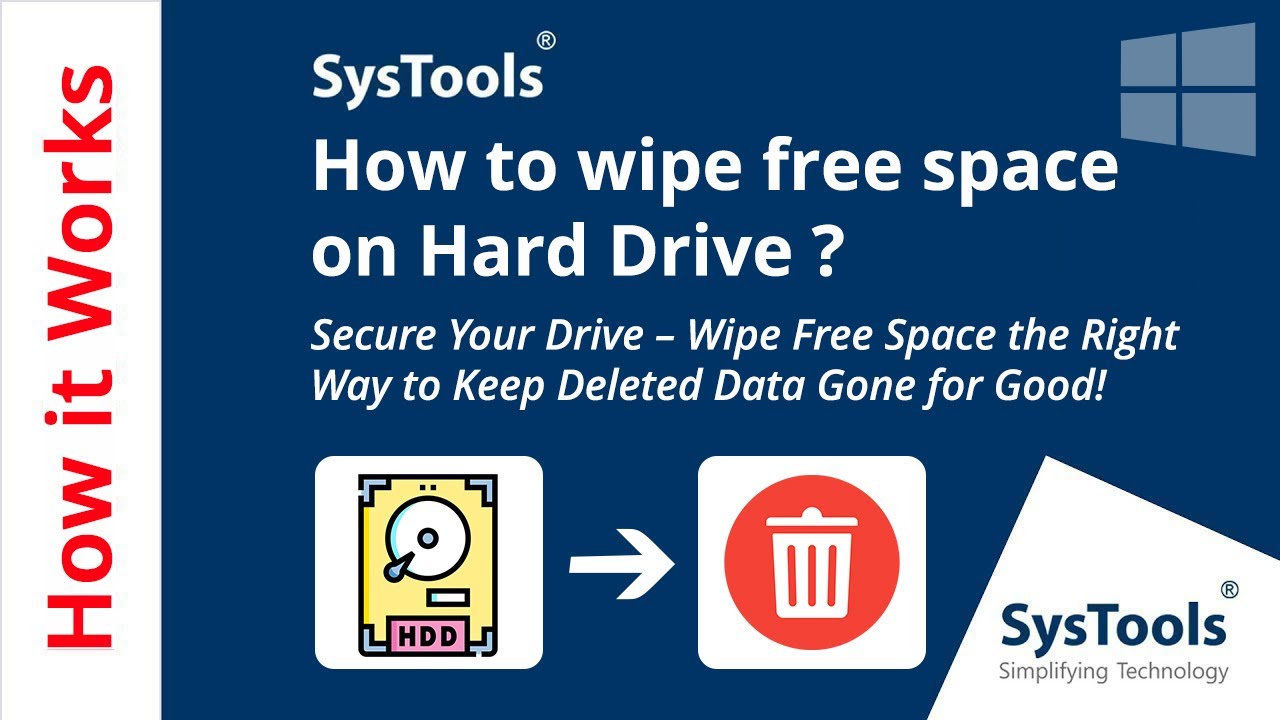 How to Wipe Free Space on Hard Drive | Free Up Disk Space Windows 10/11 | Erase Free Space Securely