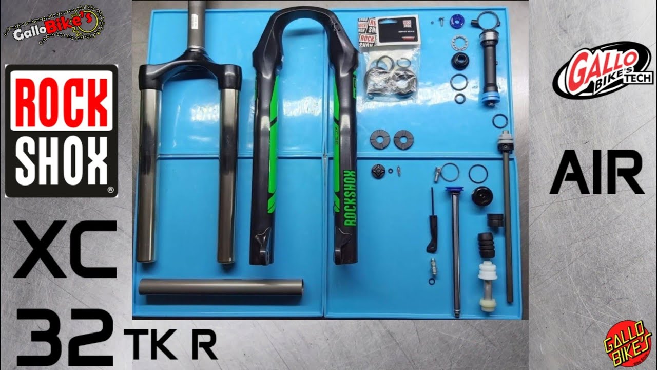 ROCKSHOX XC32 TK R AIR Servicio  Suspensi&oacute;n cambio refacciones Mantenimiento Horquilla Service Fork