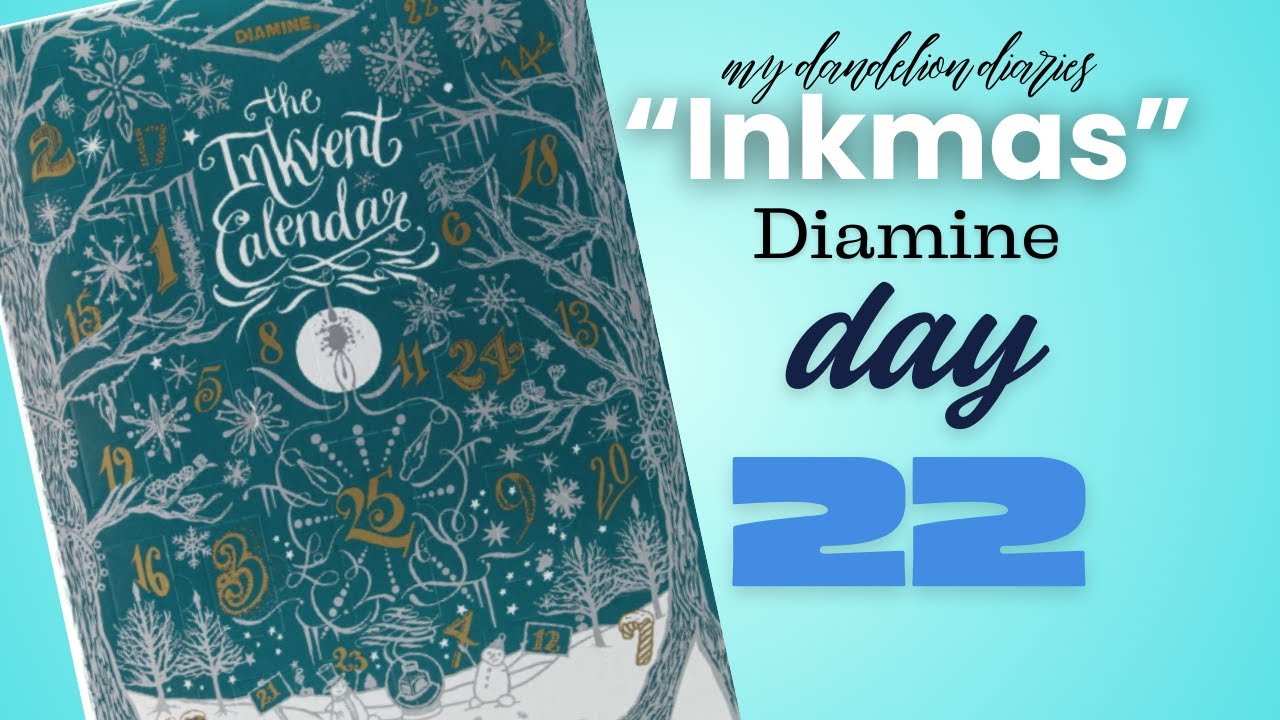 Набор чернил Diamine Teal Inkvent: День 22 | #inkmas2025