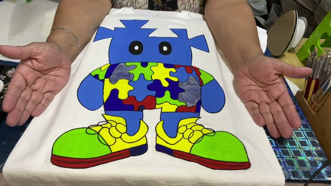 Parte 5 como sellar la pintura acrílica en tela por Miss Dorylu