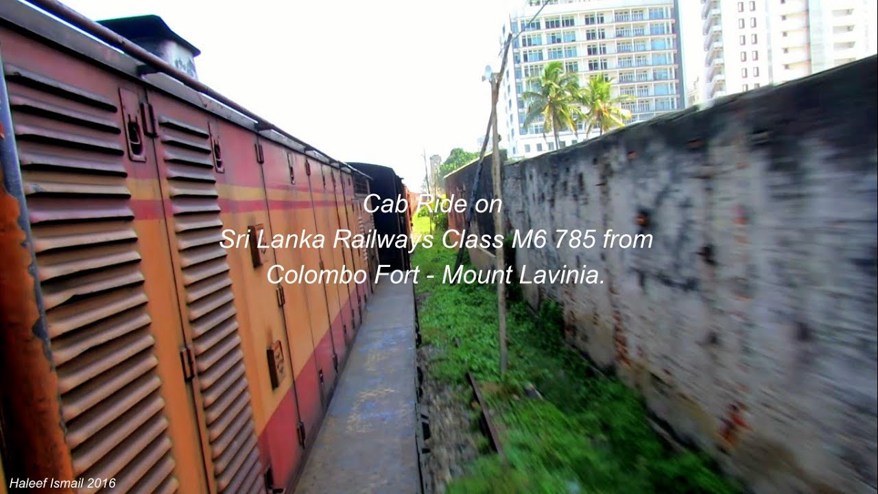 Cab ride on Class M6 785 from Colombo Fort to Mount Lavinia
