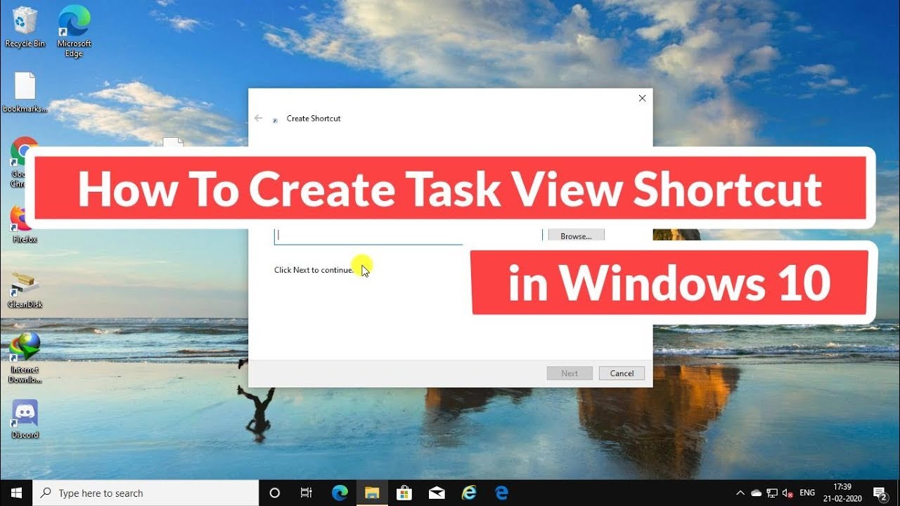 How to Create Task View Shortcut in Windows 10 [Tutorial]