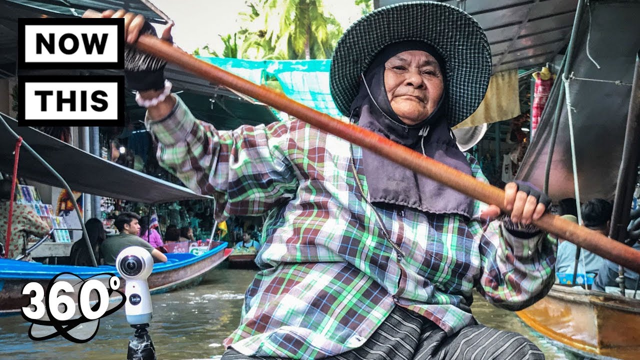 Floating Market Bangkok Thailand (360 TOUR) | Unframed by Gear 360 | NowThis