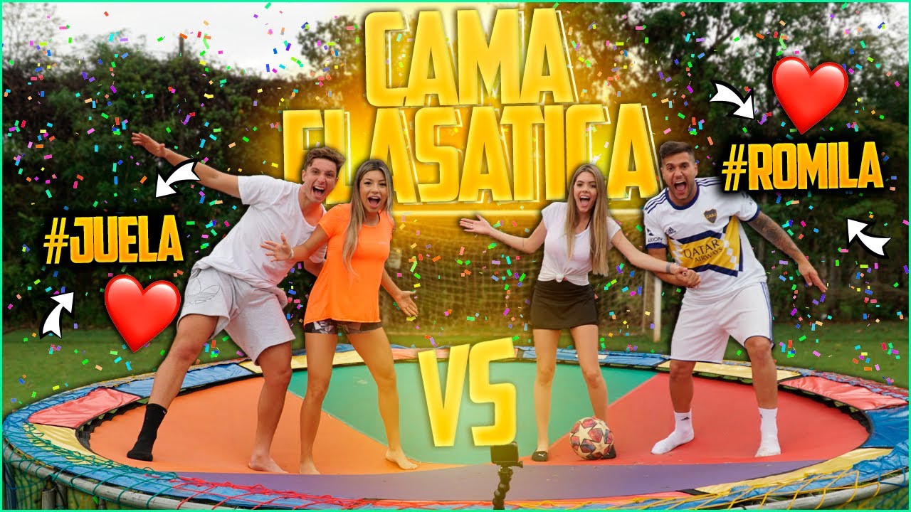 FUTEBOL EM CASAL NA CAMA ELÁSTICA!!