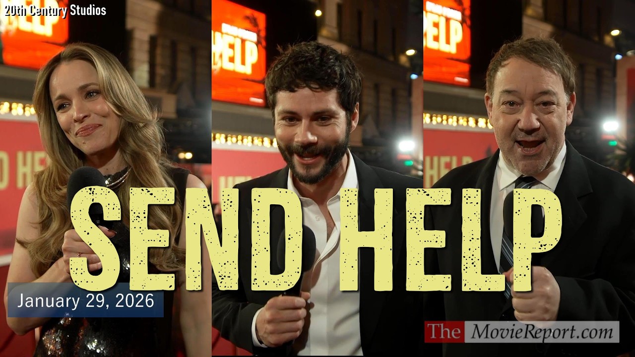 SEND HELP movie UK premiere Rachel McAdams, Dylan O'Brien, Sam Raimi - January 29, 2026 4K