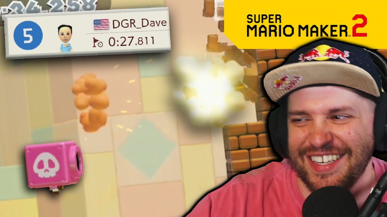 DGR's Ninji Time is going DOWN | Super Mario Maker 2 Ninji Headgear Hustle