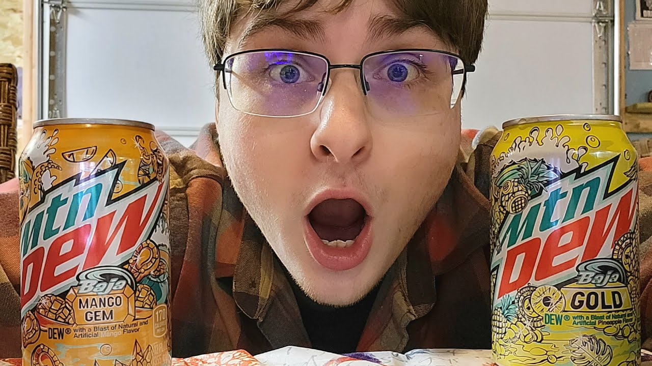 Baja Mango Gem, Baja Gold | Mountain Dew Review