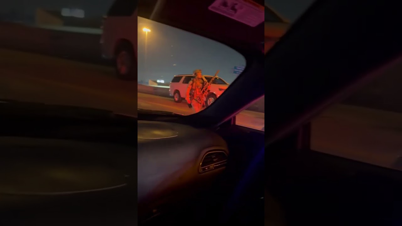 Heavily armed police respond after police chase military-style truck on Houston freeway