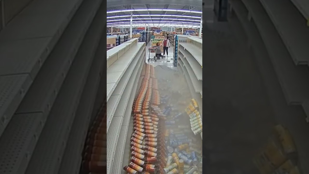 Earthquake Strikes Supermarket