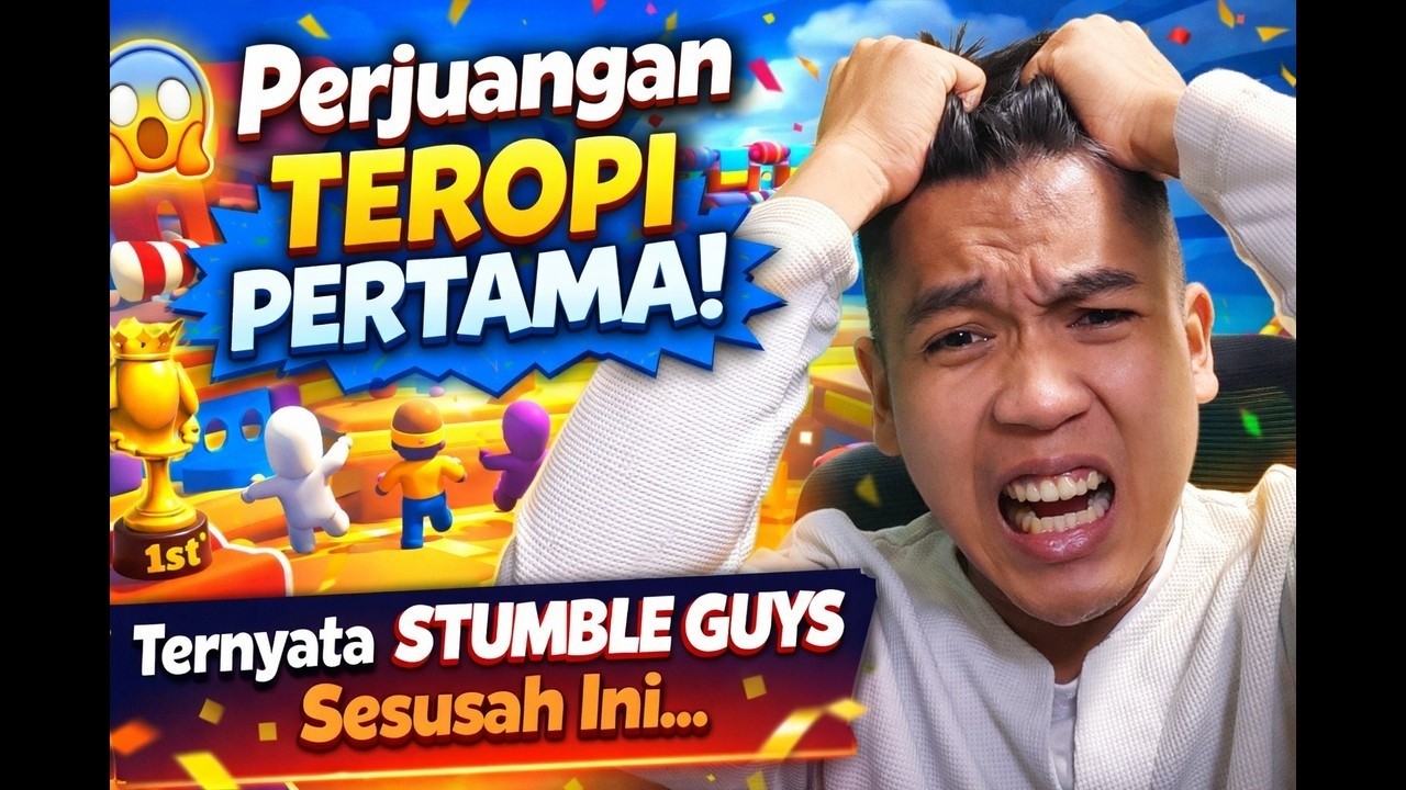 Perjuangan Teropi Pertama! STUMBLE GUYS  Sesusah Ini…