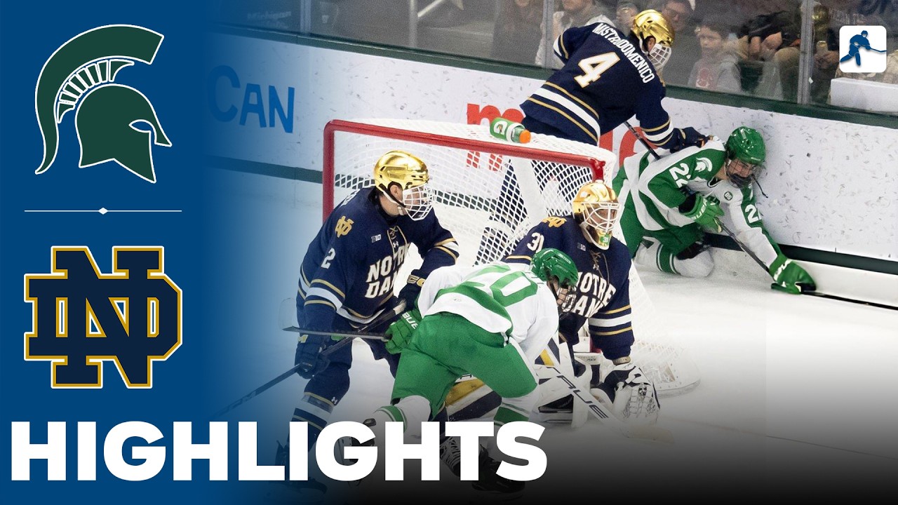Michigan State vs Notre Dame | NCAA College Hockey | Highlights - February 19, 2026