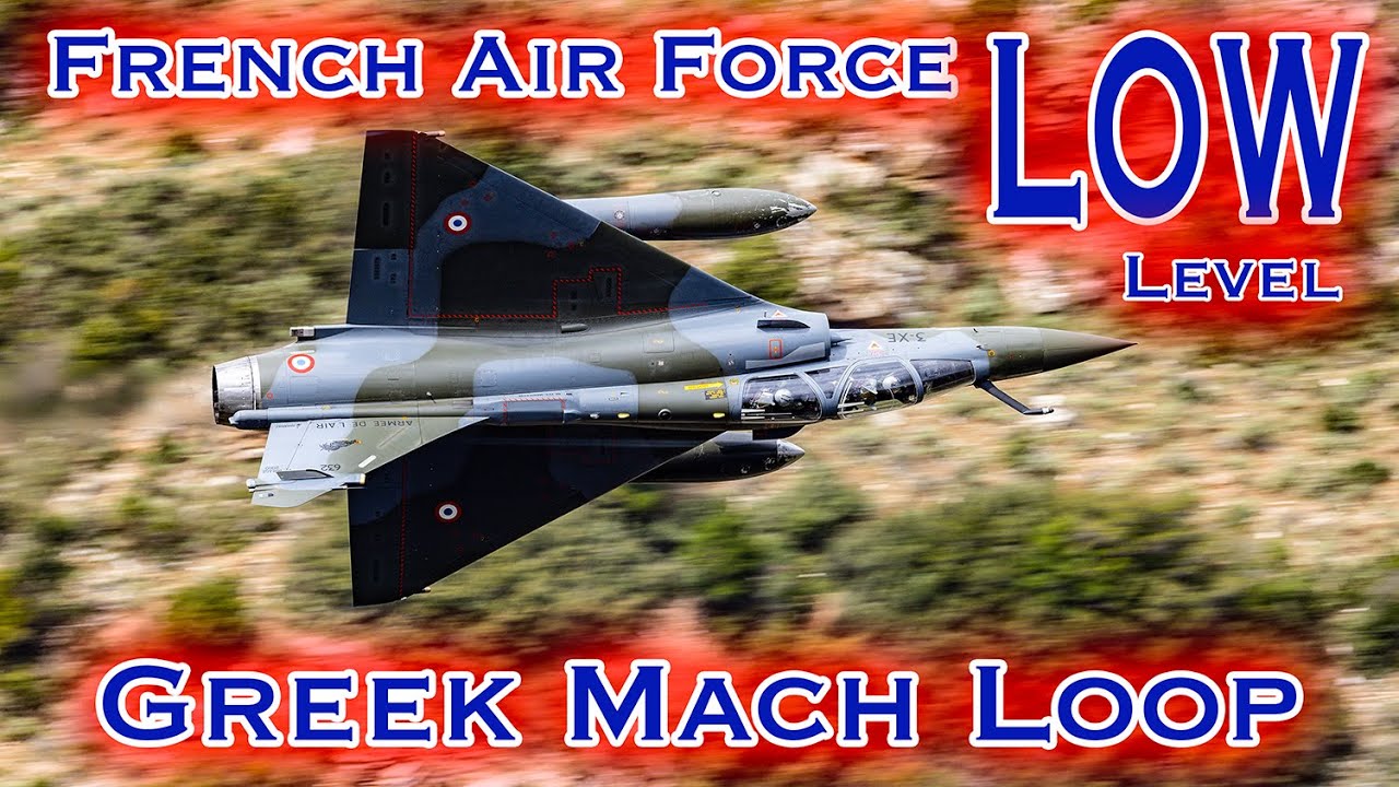 ULTRA LOW LEVEL passes by the French Air Force Mirage 2000's - INIOCHOS GREEK MACH LOOP