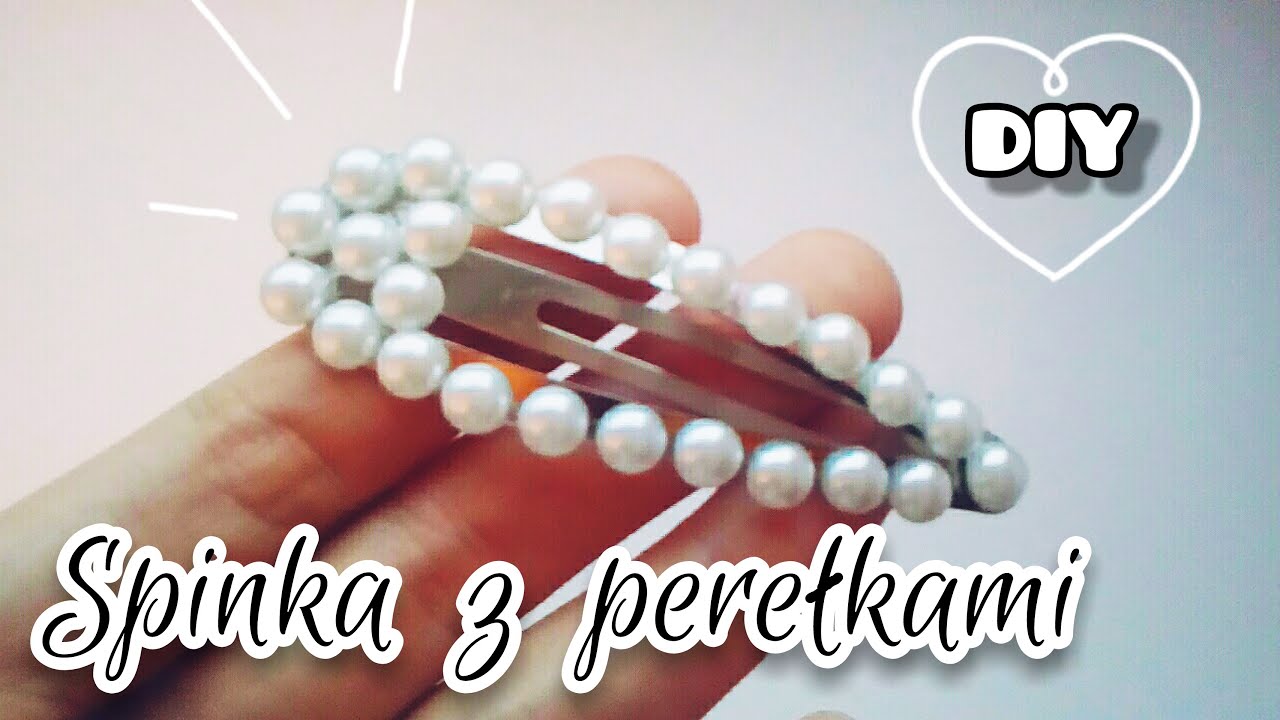 Spinka z perełkami DIY| Jak zrobić popularną ozdobę do włosów