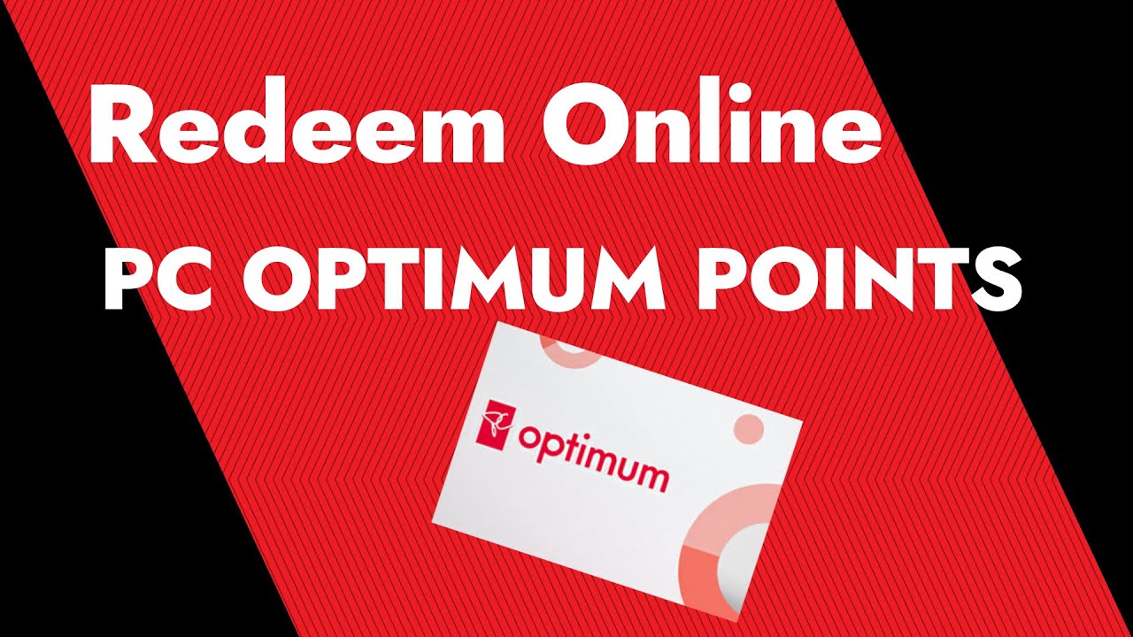 Redeem PC Optimum Points Online!