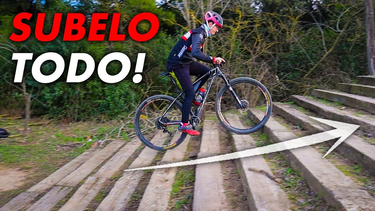 TÉCNICA para SUBIR ESCALERAS en BICICLETA 🚀  [Paso a Paso]