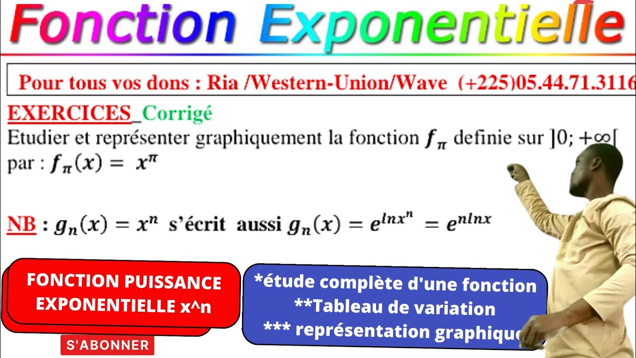 PUISSANCE Exposant# Exponentielle|||Étude et représentation graphique #Puissance exponentielle.