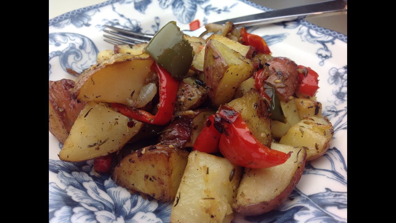 Eric's Roasted Red Potatoes with Bell Pepper and Onion