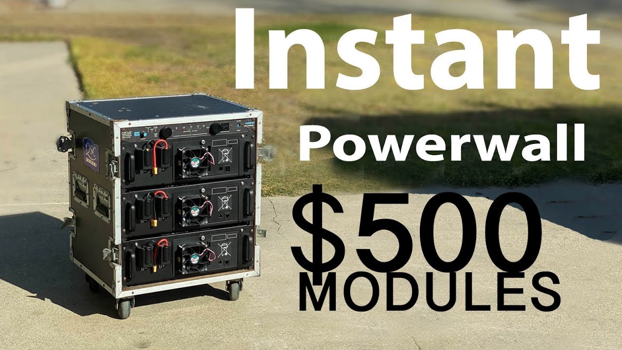 California Blackouts? build Instant Portable  Powerwall - $500 ESS Rack Mount Battery Modules