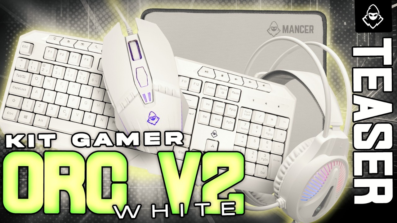 Teaser Combo Gamer Mancer ORC V2 - 4x1, Rainbow, Teclado, Mouse 6400DPI, Mousepad, Headset Drivers