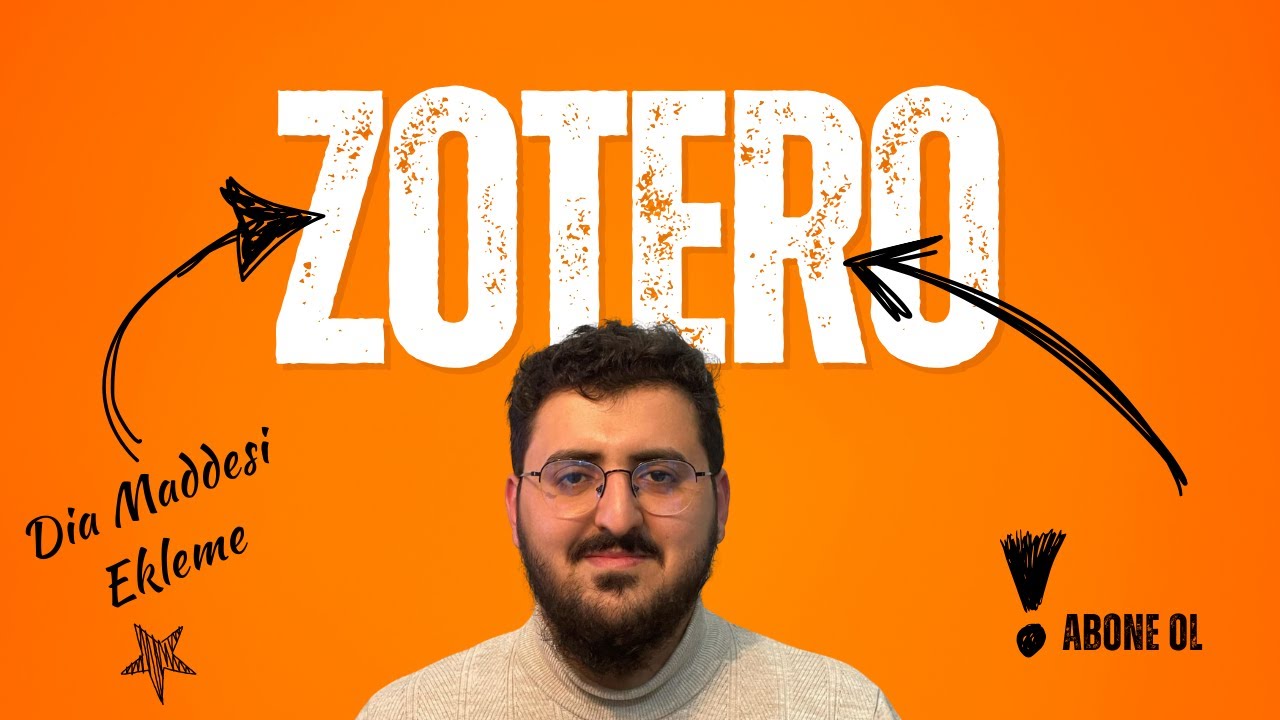 Zotero Dersleri 5 - Zotero'ya Dia Maddesi Nasıl Eklenir ?