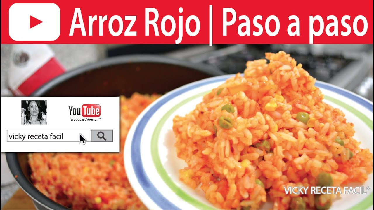 ARROZ ROJO PERFECTO | Vicky Receta Facil