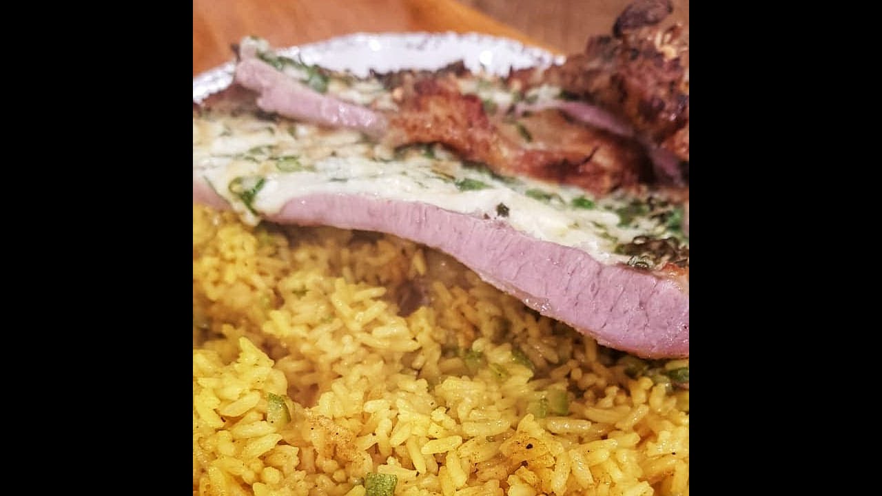 Receta de hoy: Matambre al verdeo y arroz con vegetales