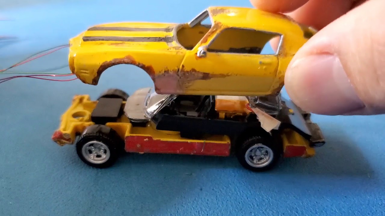Installing a button under the windshield for custom diecast car - TechNickL Tips