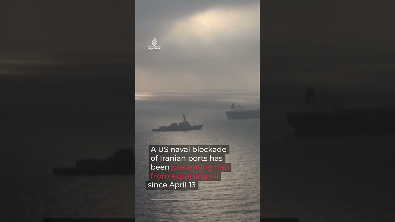 Satellites images show likely oil slick off Iran's Kharg Island | AJ #shorts