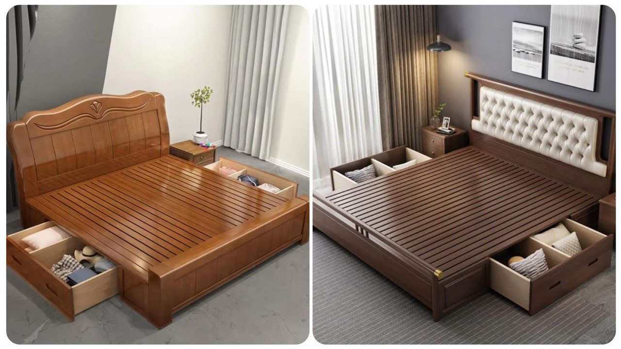 Latest Top 80 Wooden Bed Designs 2025 | Modern & Luxury king size wooden bed designs