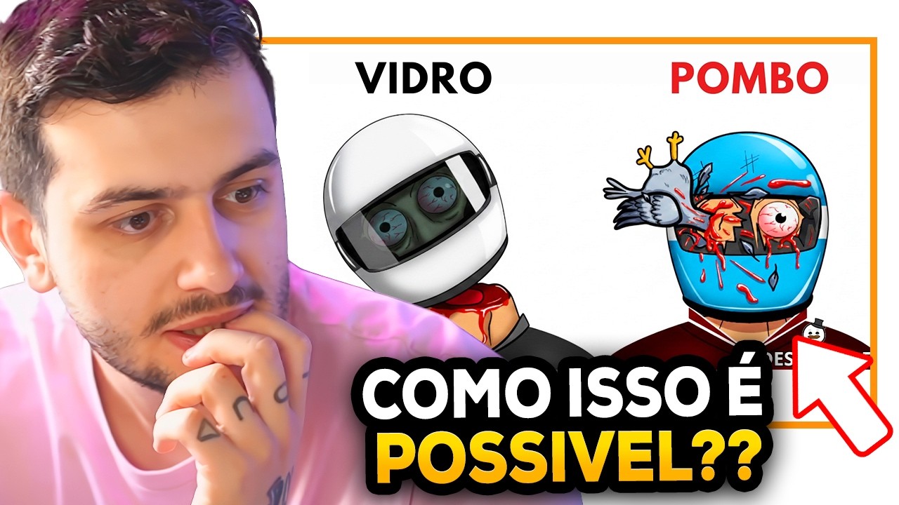 As Mortes e Acidentes mais BRUTAIS em acidentes de MOTO  - GABE REAGINDO