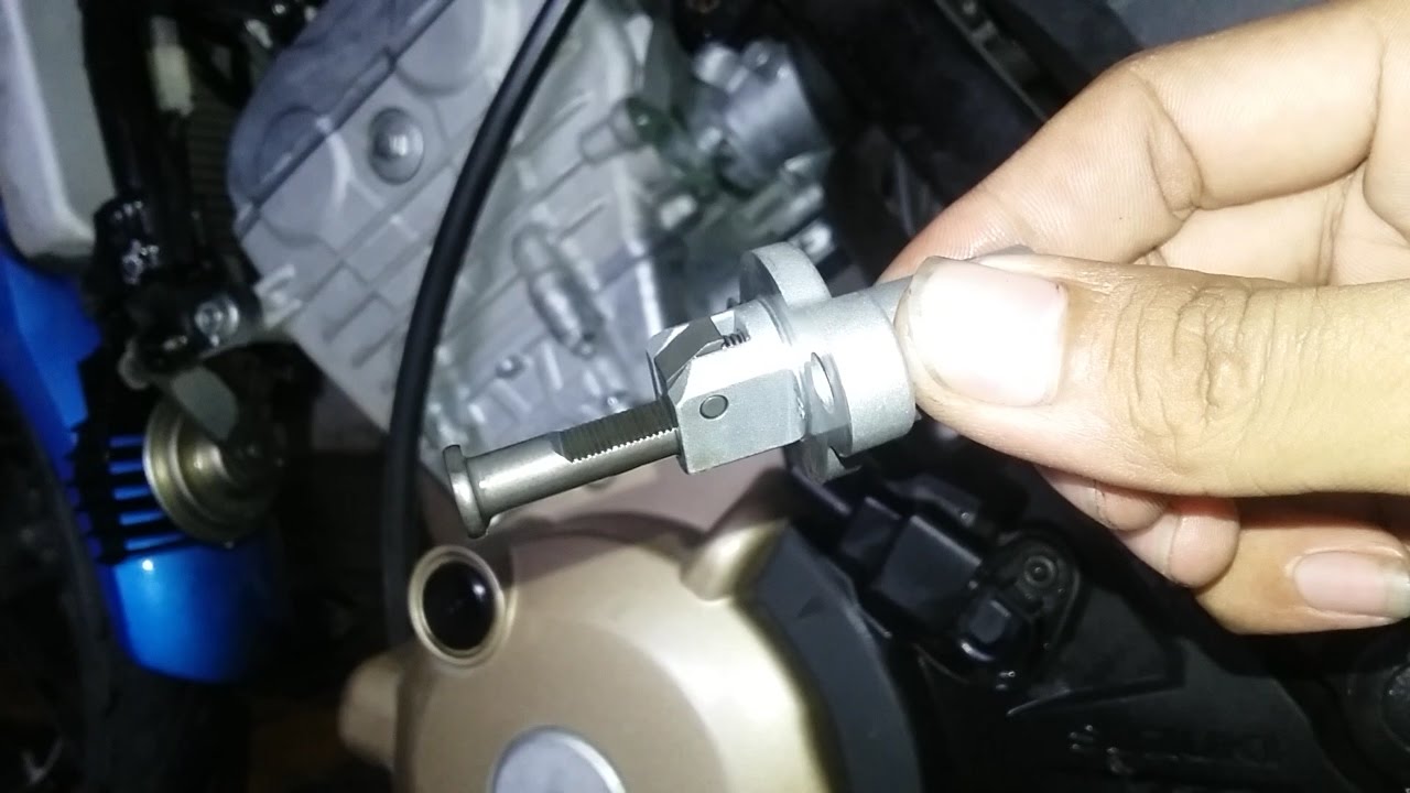 tutorial setting tensioner rantai kamprat/keteng suzuki satria injeksi/FI