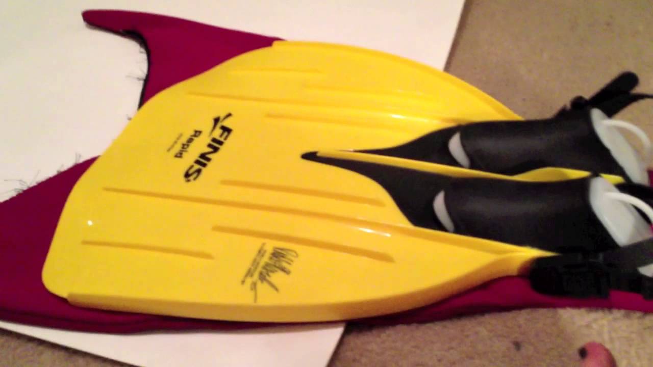 How To Modify a Monofin for a Mermaid Tail - 1/2