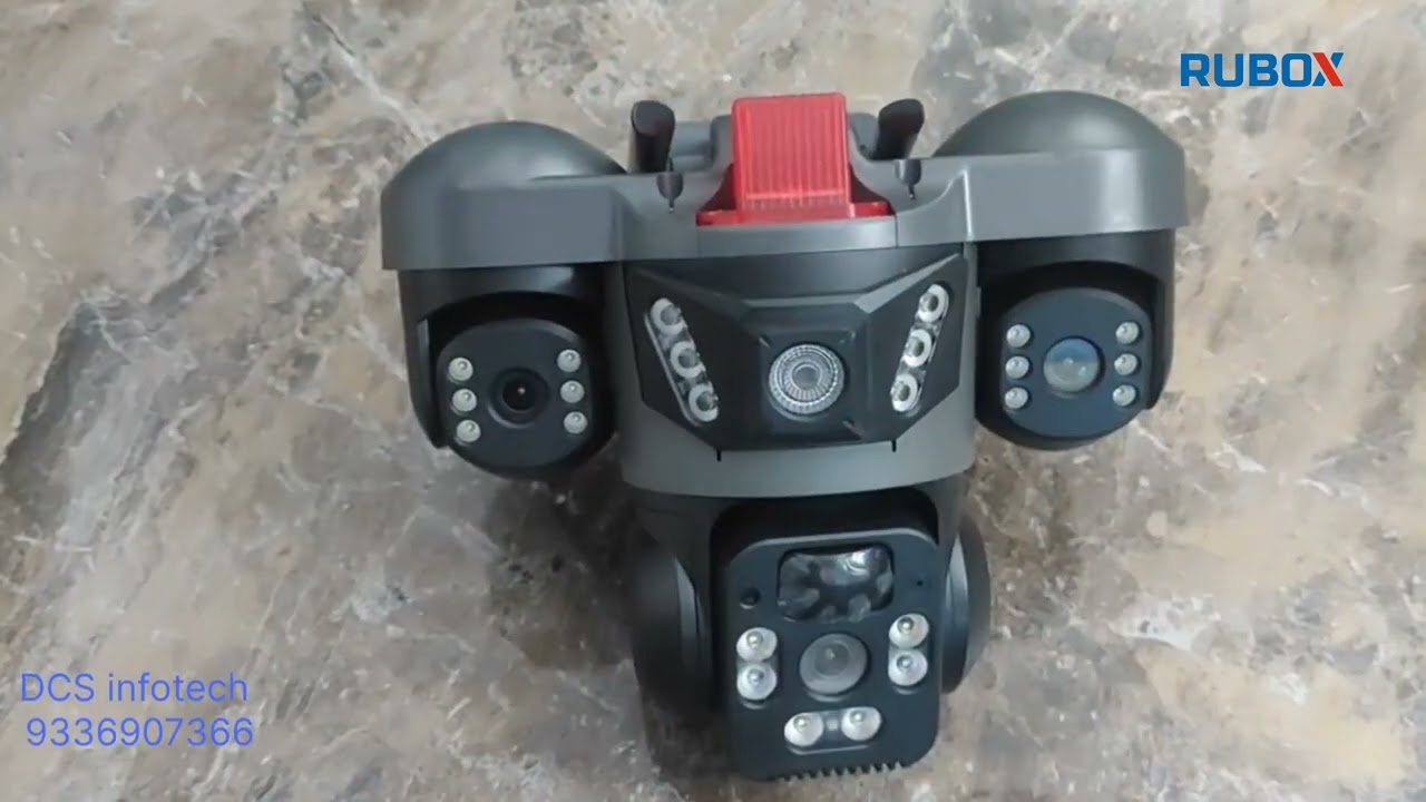 RUBOX 4G Solar Triple Lens Wireless Security Camera सोलर से चलने वाला 4G कैमरा बिना बिजली 
