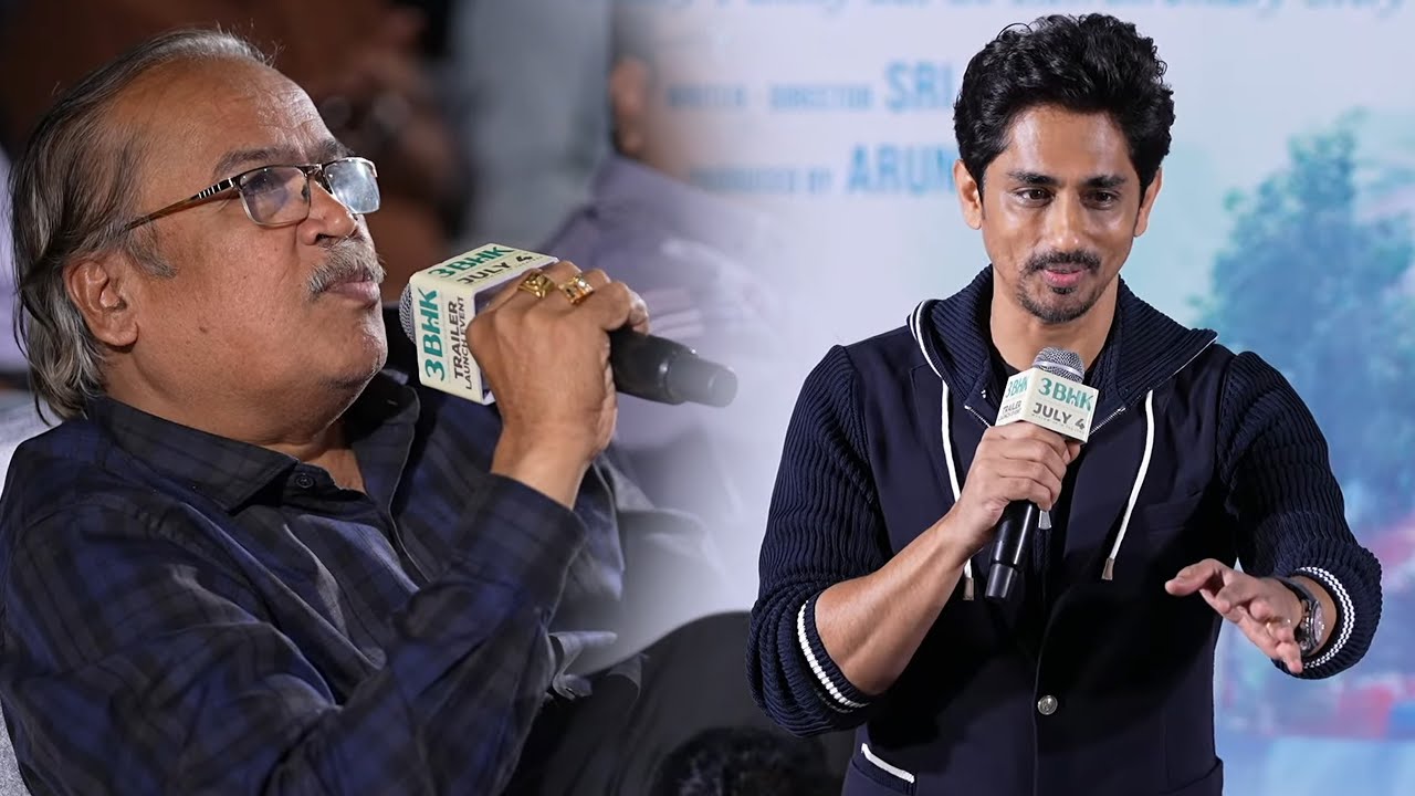 Hero Siddharth Intreraction With Media at 3BHK (Telugu) - Trailer Launch Event | YouWe Media