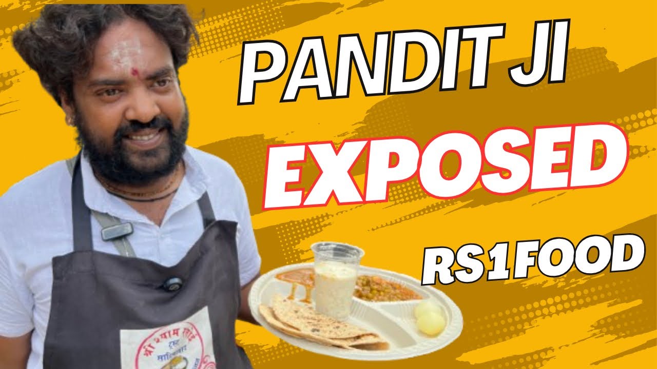 Pandit Ji EXPOSED 😱 1 रुपए वाला खाना 🍛 #Viral #Trending #exposed 