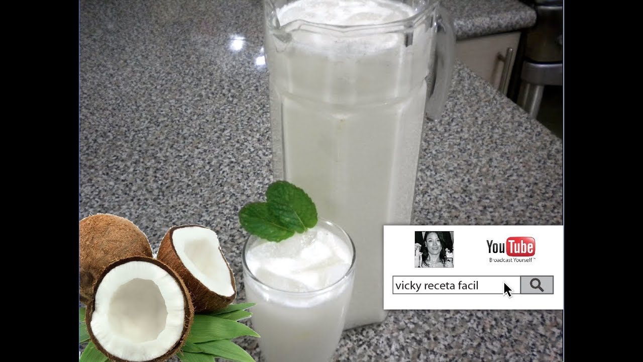 HORCHATA DE COCO | AGUA DE COCO | Vicky Receta Facil