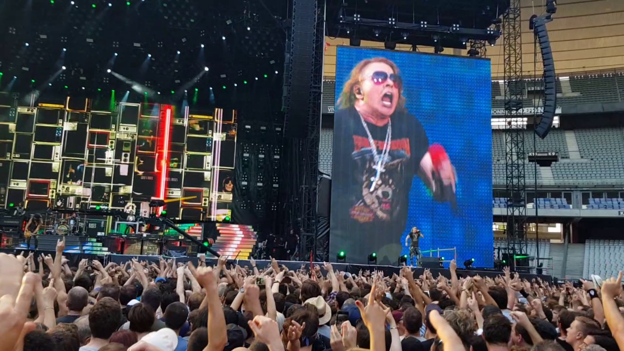 Guns n' Roses : Welcome To The jungle live at Paris stade de france 07/07/2017 HD