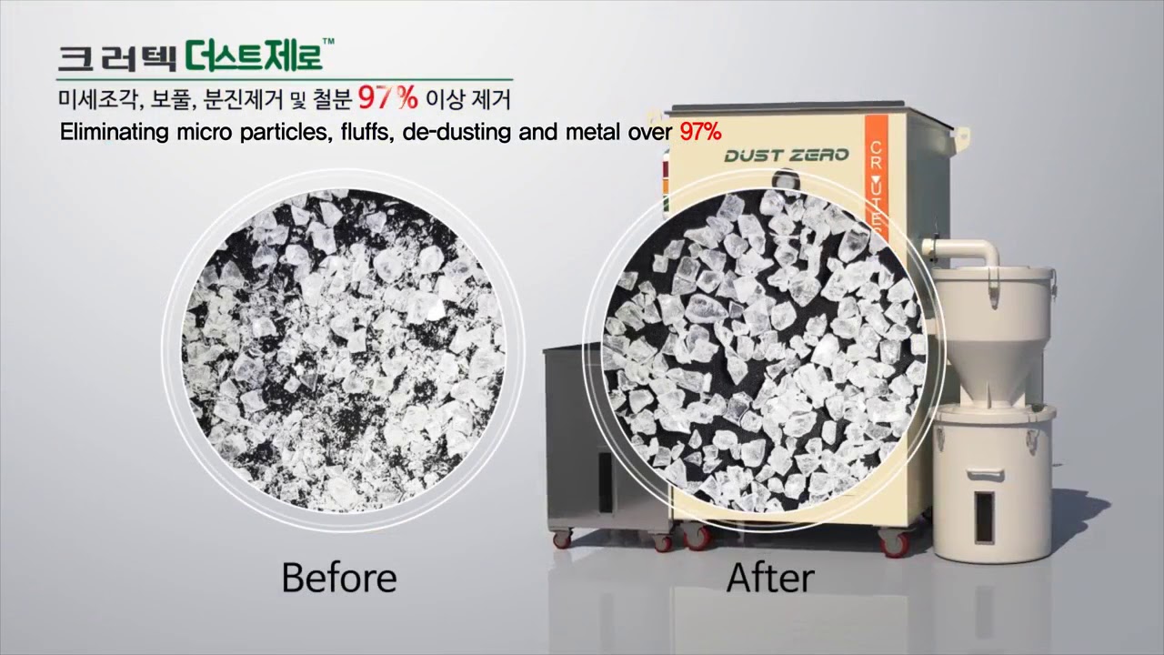 plastic de-dusting machine
