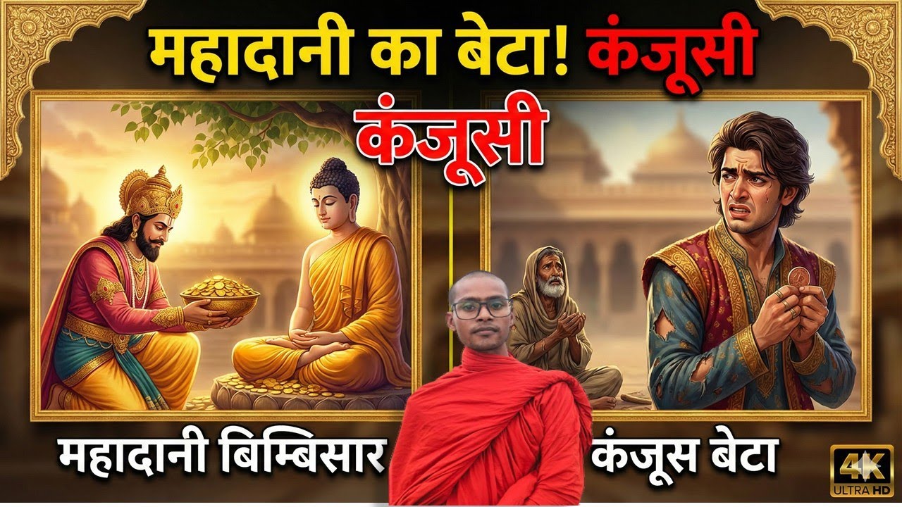 महादानी का बेटा! कंजूसी। श्रोताफल प्राप्त। एक बोध कथा! Bhikkhu Rakkhitanand #buddha 