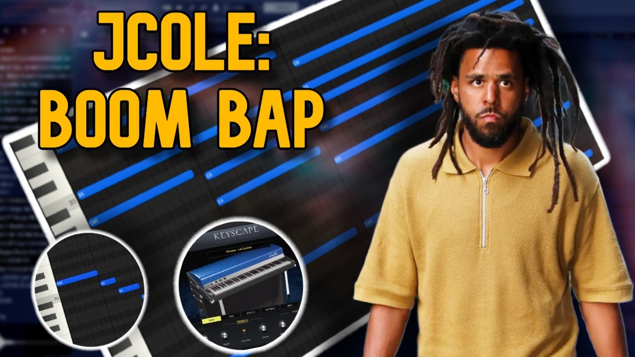 Making a Chill Boom Bap Beat for JCOLE!