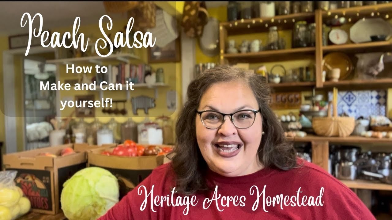 Homemade Peach Salsa!  How to make and can it yourself!