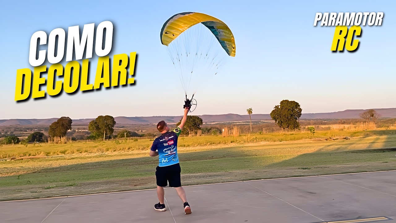 Como Decolar um Paramotor RC? 🪂 DICAS INDISPENSÁVEIS para NÃO ERRAR!