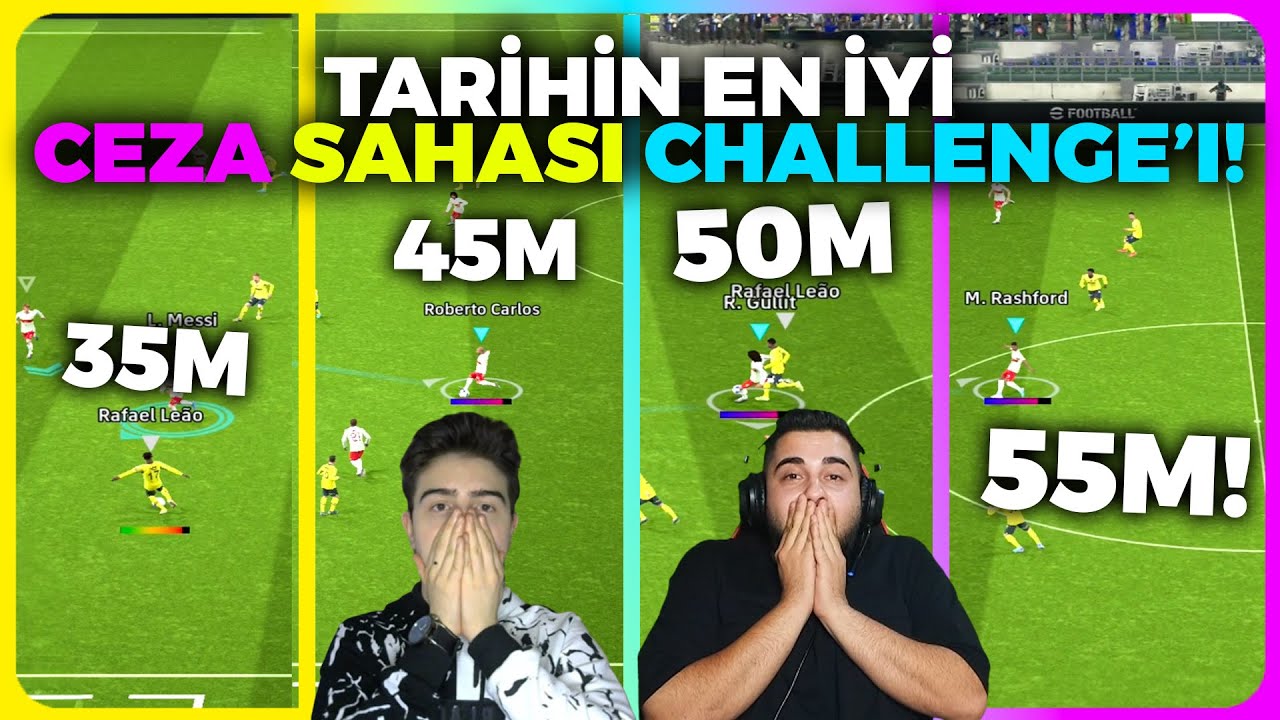 TARİHİN EN İYİ CEZA SAHASI CHALLENGE'I! RASFORD 50M ÖLÜ YAPRAK! CARLOS 40M ÖLÜ YAPRAK GOL...!🔥