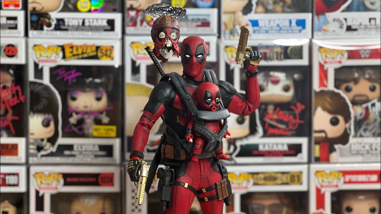 Hot Toys Movie Masterpiece Deadpool & Wolverine - Sideshow Exclusive 1/6th Scale Deadpool Figure Rev
