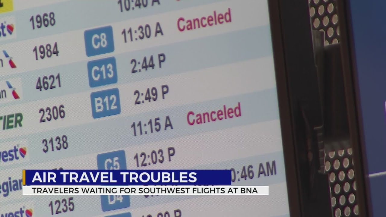 'Chaos': Stranded passengers, lost luggage at BNA