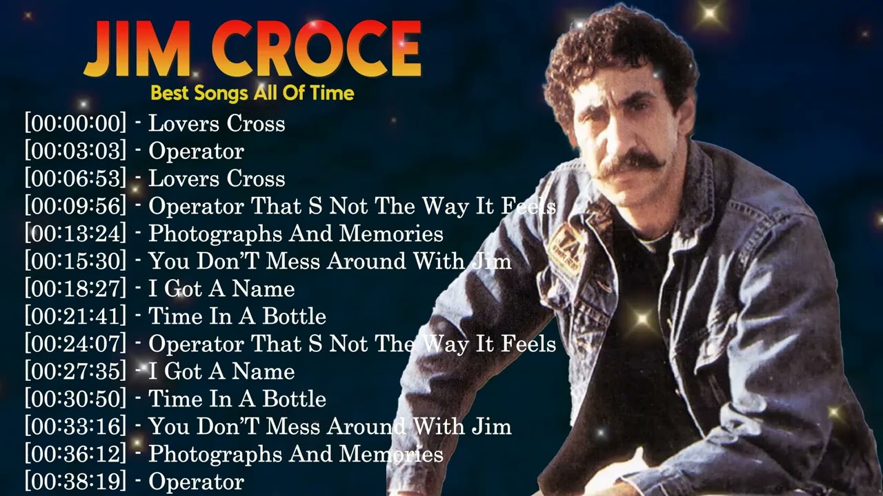 Jim Croce Full Album Greatest Hits – Top 10 Folk Acoustic Classics 1970s