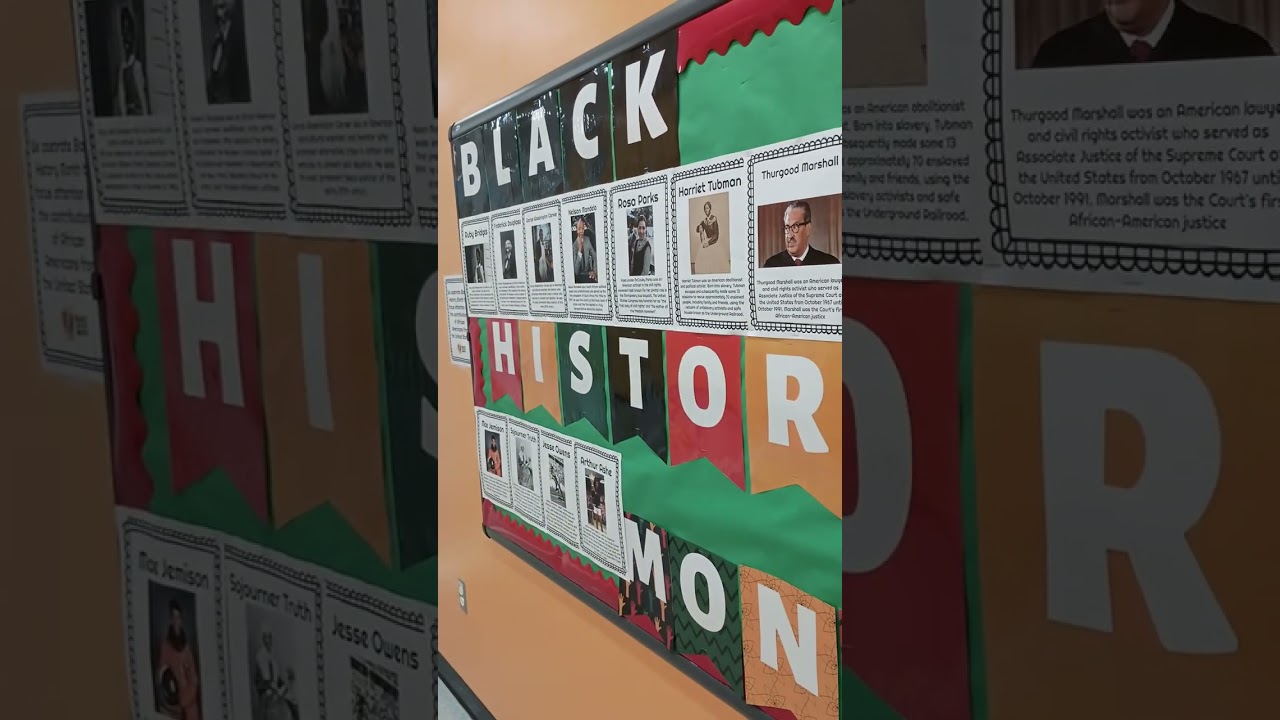Walltown Recreation Center Black History Month Display (Amateur Video)