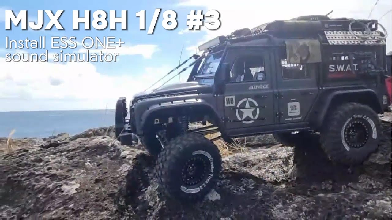 [RC car] MJX H8H DEFENDER D110 (1/8) #3 - Install ESS ONE+ sound simulator