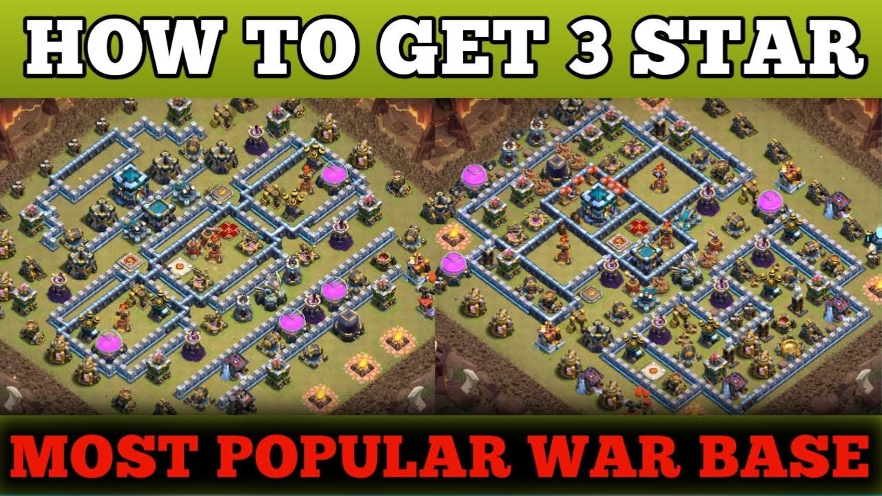 How To Get 3 Star | Most Popular TH 13 War Base | Trending OP Base But Easy Plan And Easy 3 Star