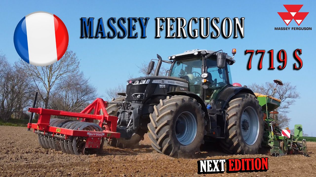 🇫🇷 MASSEY FERGUSON 7719S 🤠 NEXT EDITION au semis de lin 🌱